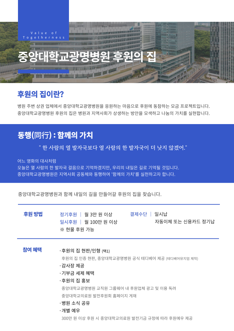 중앙대의료원, 중앙대병원, 중앙대광명병원